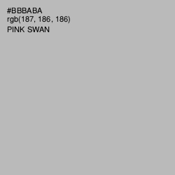#BBBABA - Pink Swan Color Image